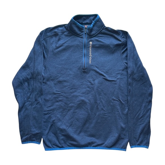 Vineyard Vines 1/4 Zip Active Fleece Lined Pullover Blue Youth Large (16) 3K4023 - Picture 1 of 5